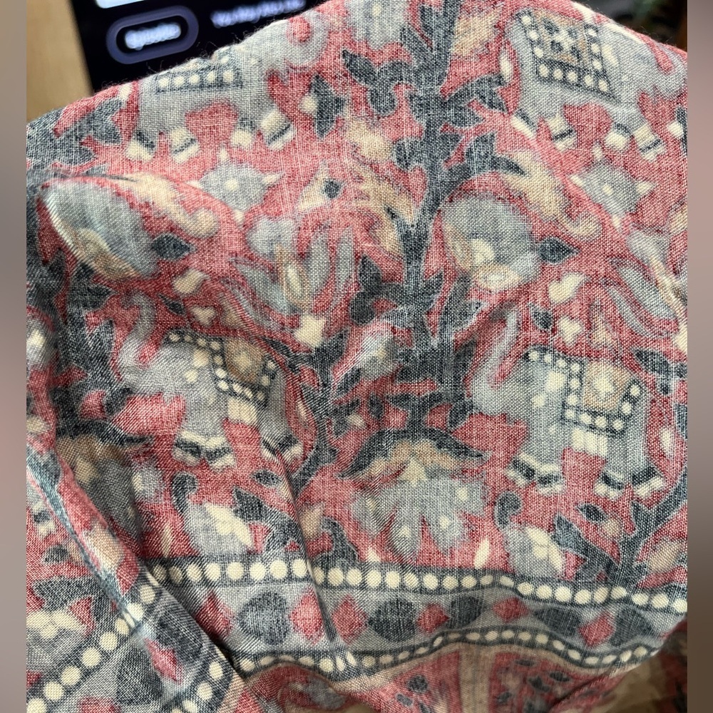 Hand crafted vintage novelty elephant hippie boho wrap skirt - Picture 6 of 8